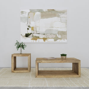 Benton Solid Mango Coffee and End Table Set Natural
