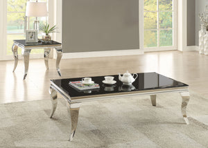 Carone Glass Top Coffee and End Table Set