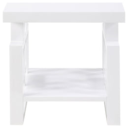 Schmitt Coffee and End Table Set White High Gloss