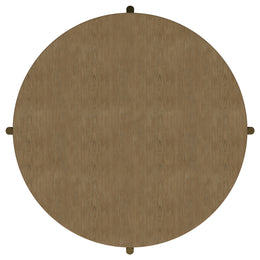 Arini Round Coffee Table With Storage Shelf