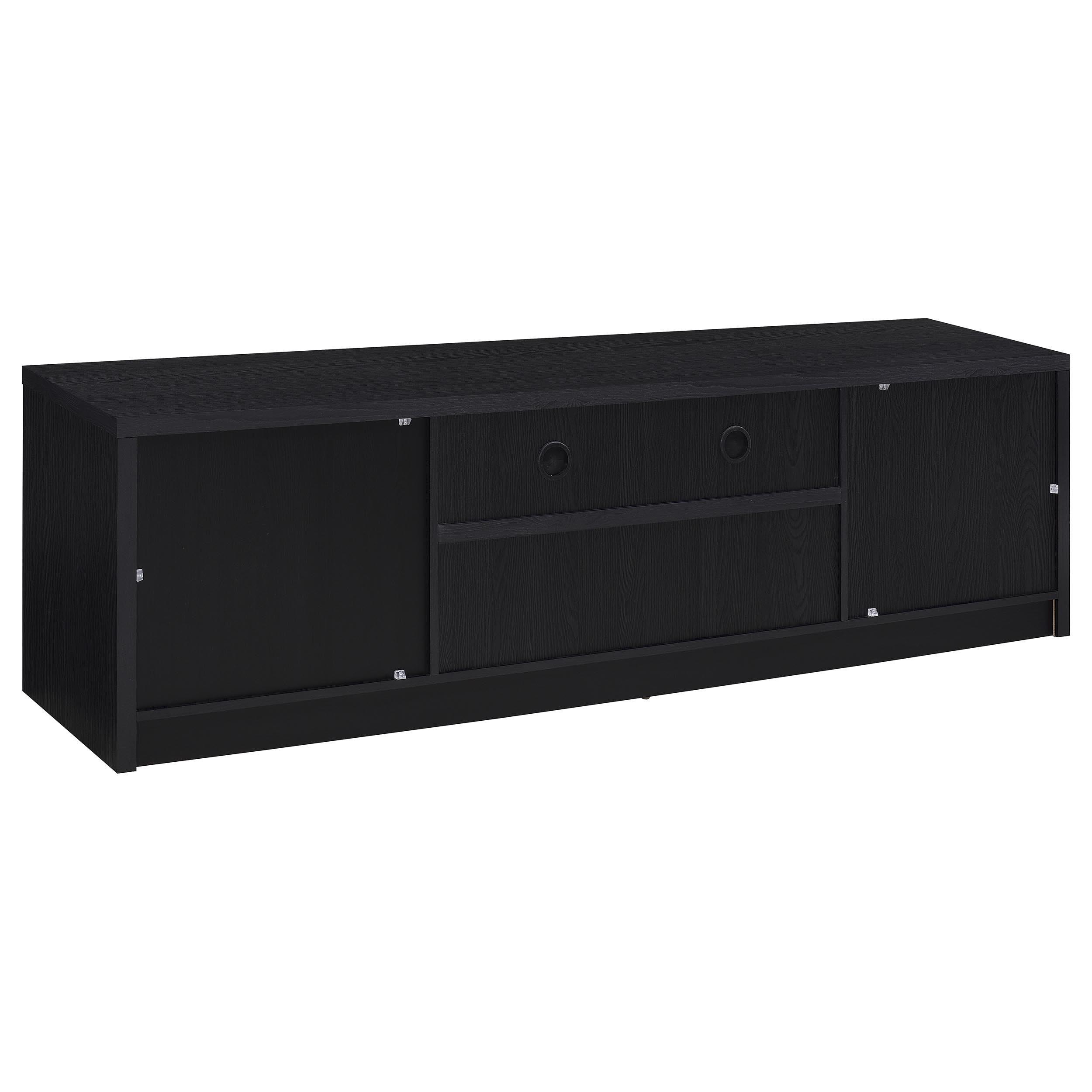 Winfield 2-door TV Stand Media Console Black