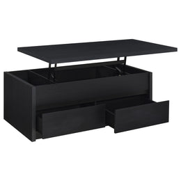 Knapp Lift Top Coffee Table Set Black