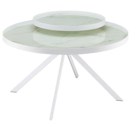 Briggs Round Coffee and End Table Set Black