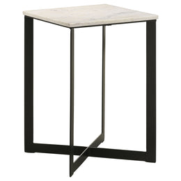 Tobin Marble Top Coffee and End Table Set White