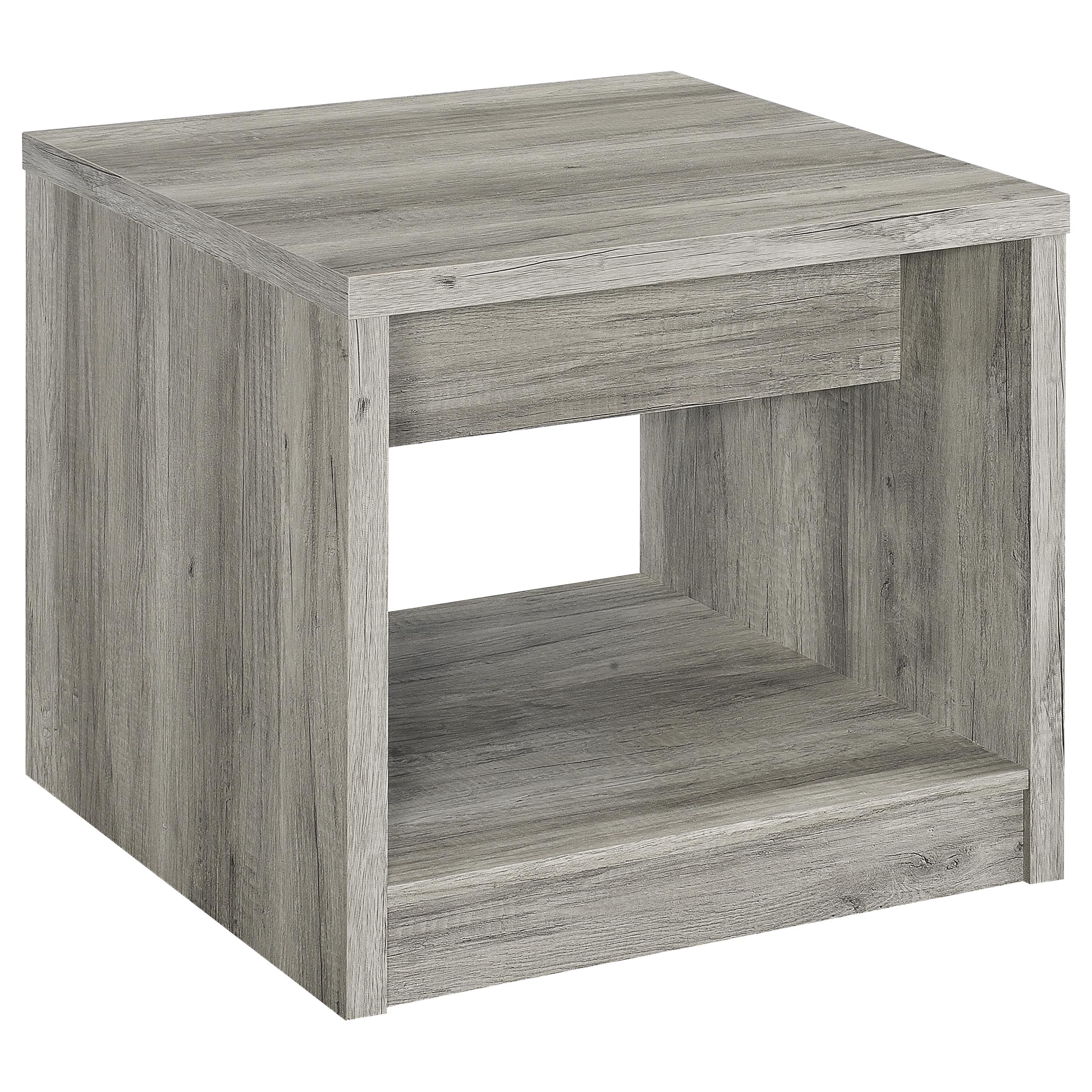 Felix Coffee and End Table Set Grey Driftwood