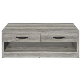 Felix 2-drawer Engineered Wood Coffee Table Grey Driftwood