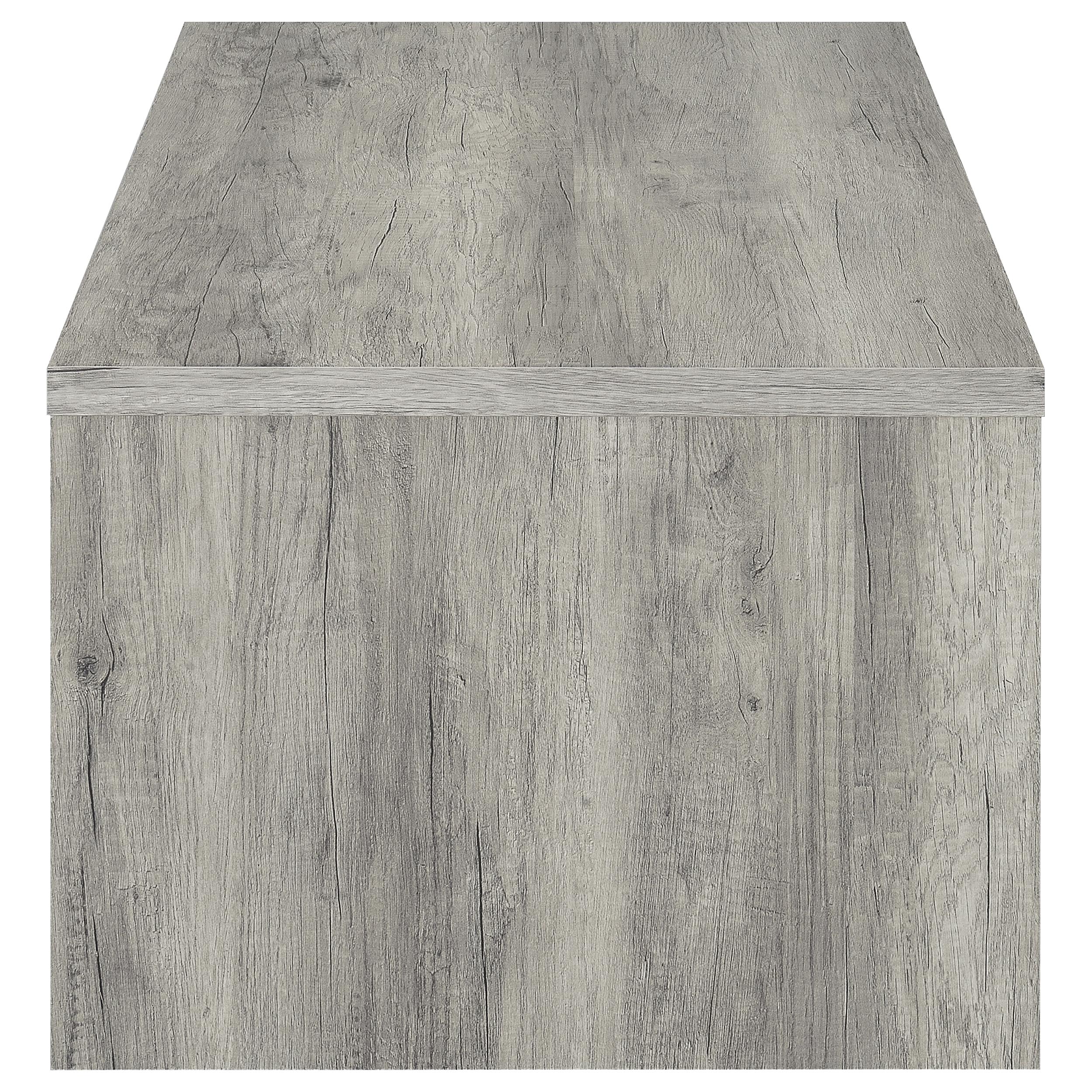 Felix 2-drawer Engineered Wood Coffee Table Grey Driftwood