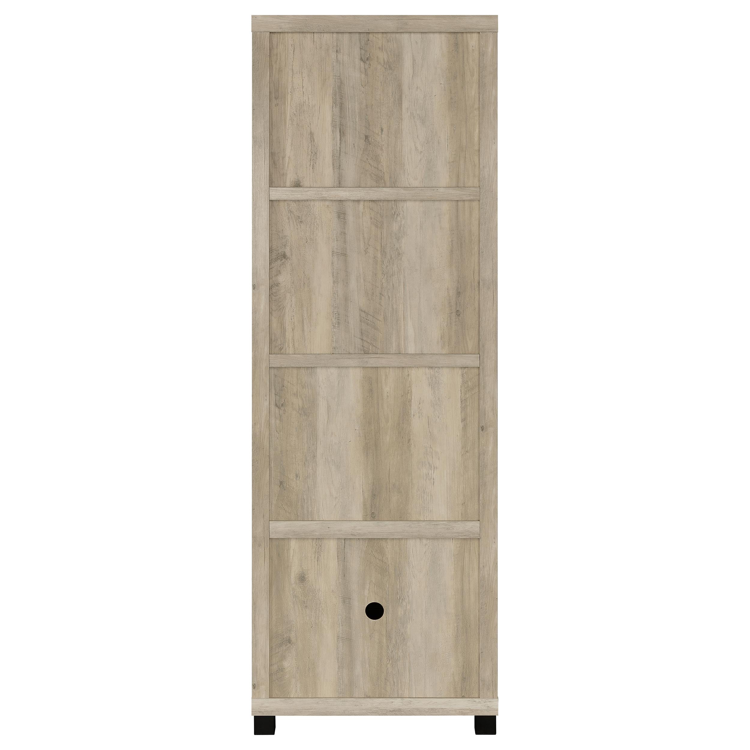 Sachin 3-shelf Engineered Wood Media Tower Dark Pine