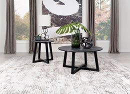 Skylark SmartTop Coffee and End Table Set Black