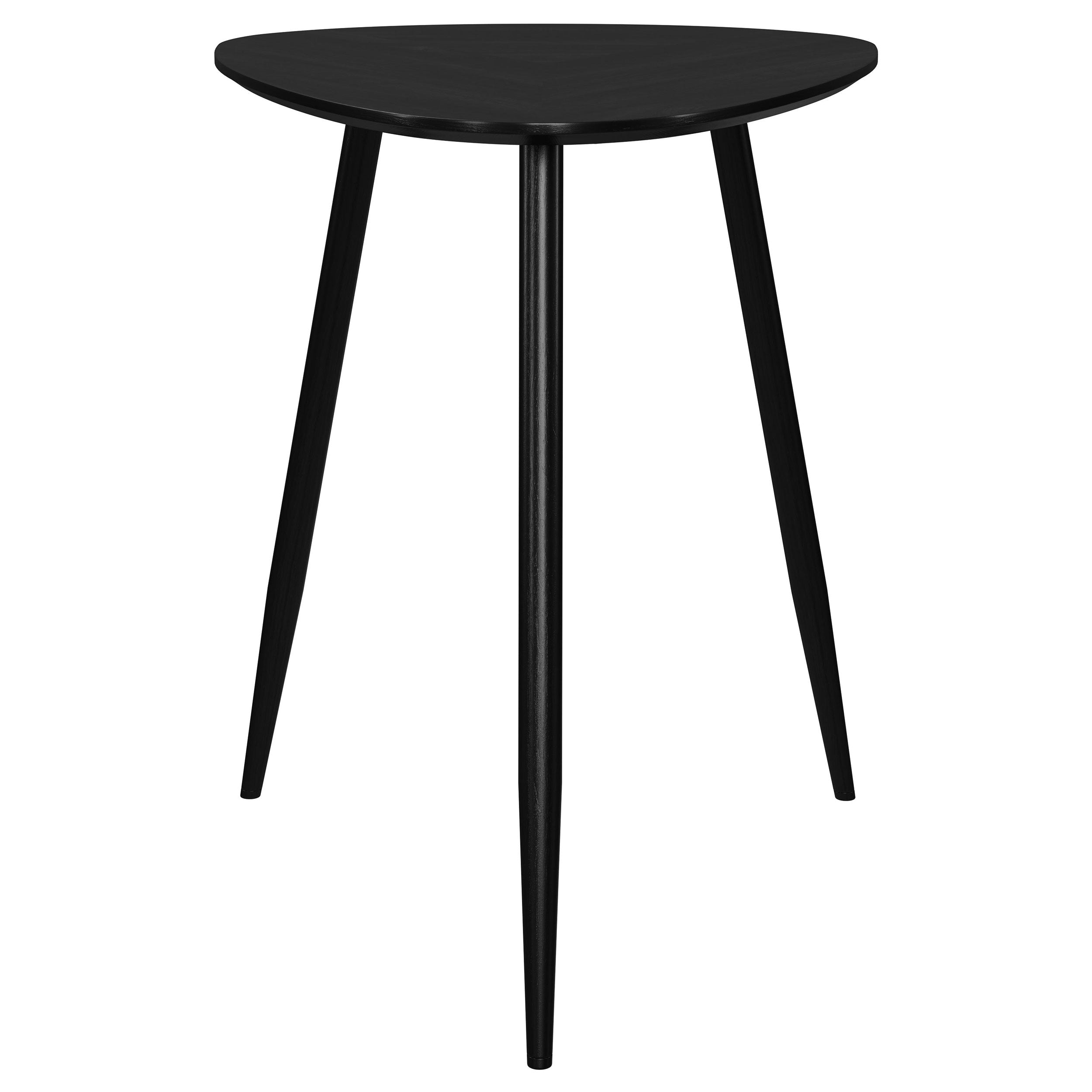 Odessa Triangular Coffee and End Table Set Black