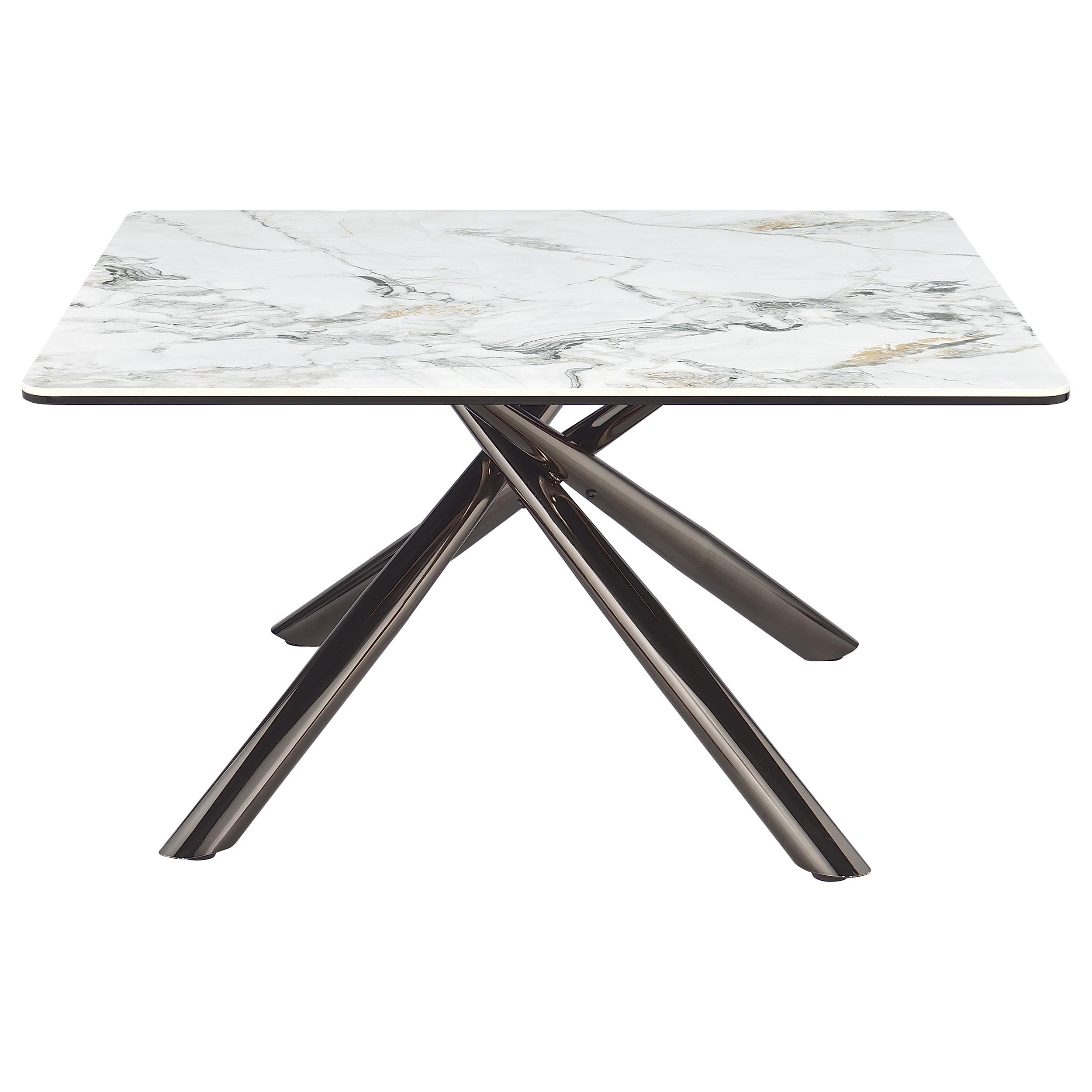 Carvell Square Coffee and End Table Set Mirage White