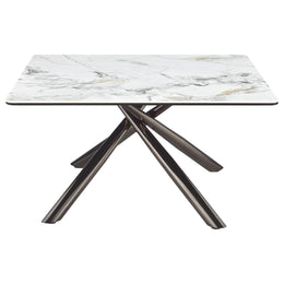 Carvell Square Coffee and End Table Set Mirage White