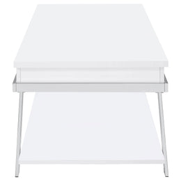 Marcia Rectangular Lift Top Coffee Table White High Gloss
