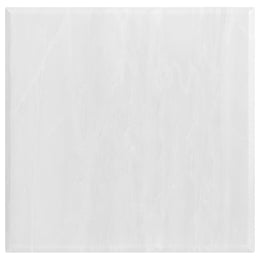Kerwin Square Stone Top End Table White and Chrome