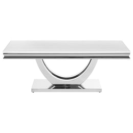 Kerwin Rectangular Coffee and End Table Set Chrome