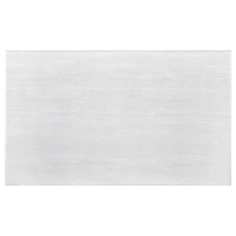 Kerwin Rectangular Stone Top Coffee Table White and Chrome