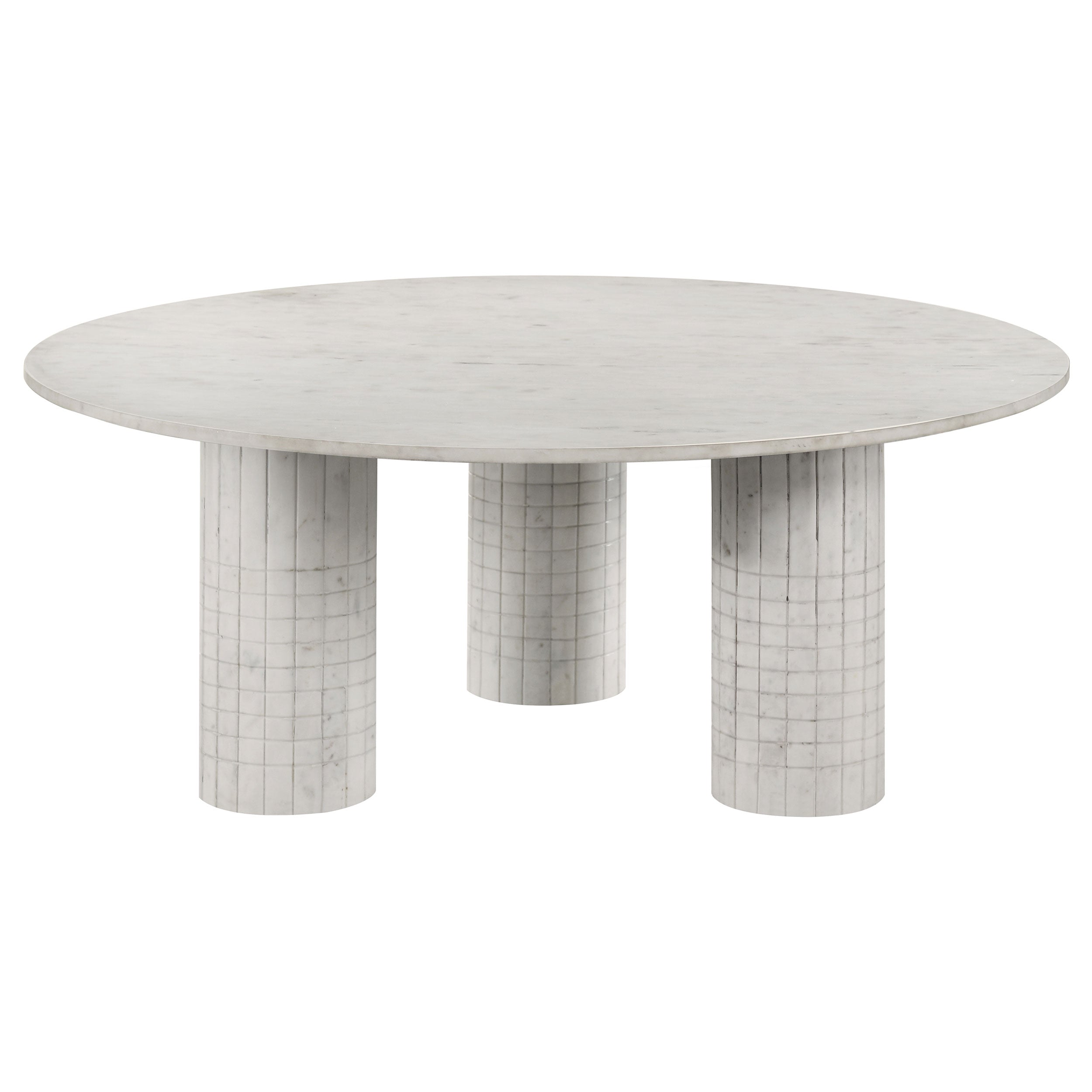 Astoria Marble Coffee and End Table Set White