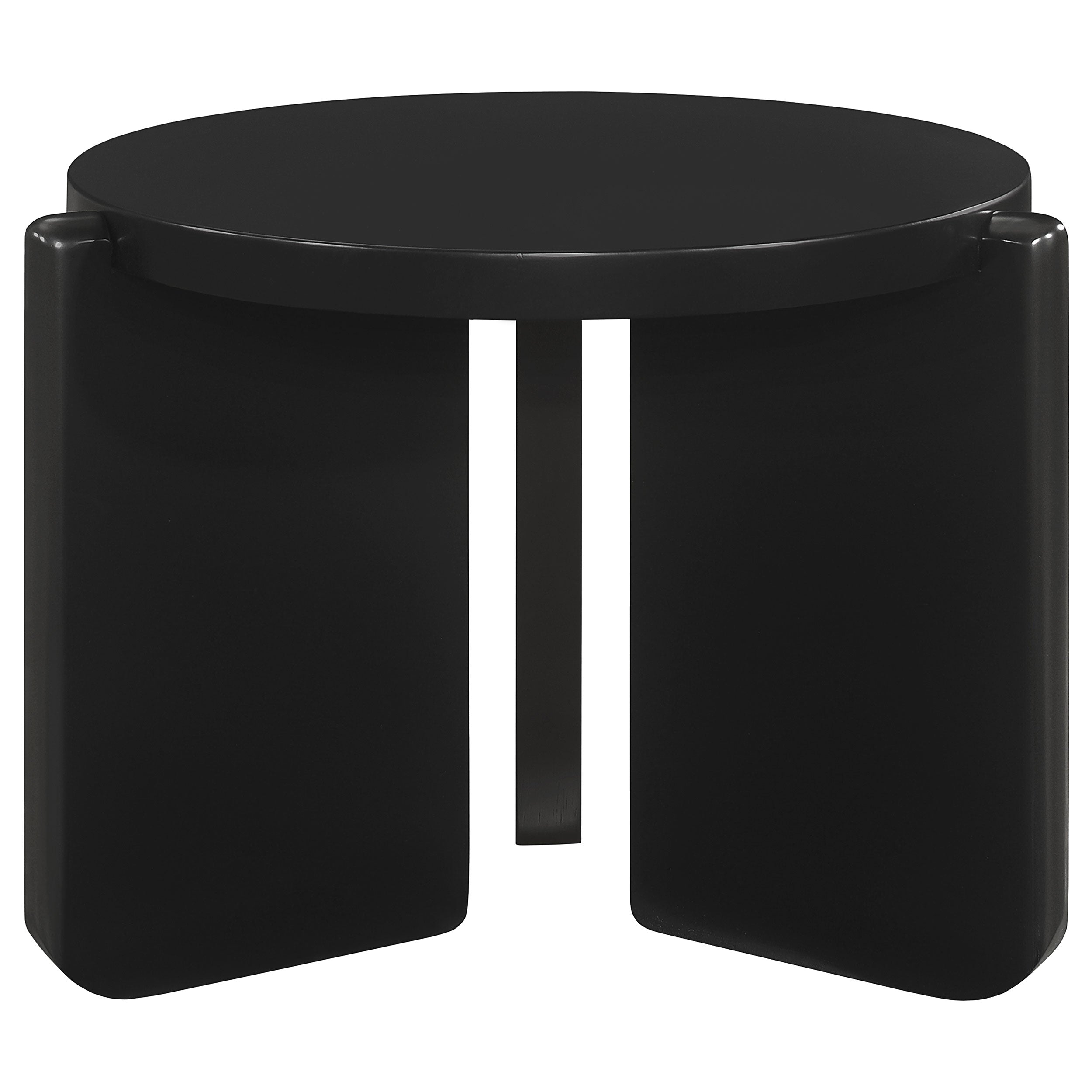 Cordova Solid Wood Coffee and End Table Set Black