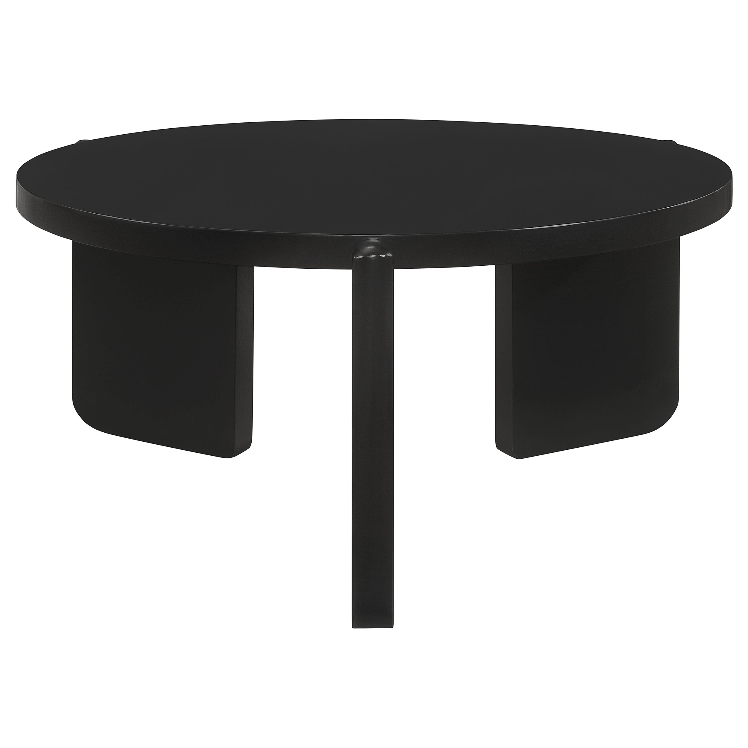 Cordova Solid Wood Coffee and End Table Set Black