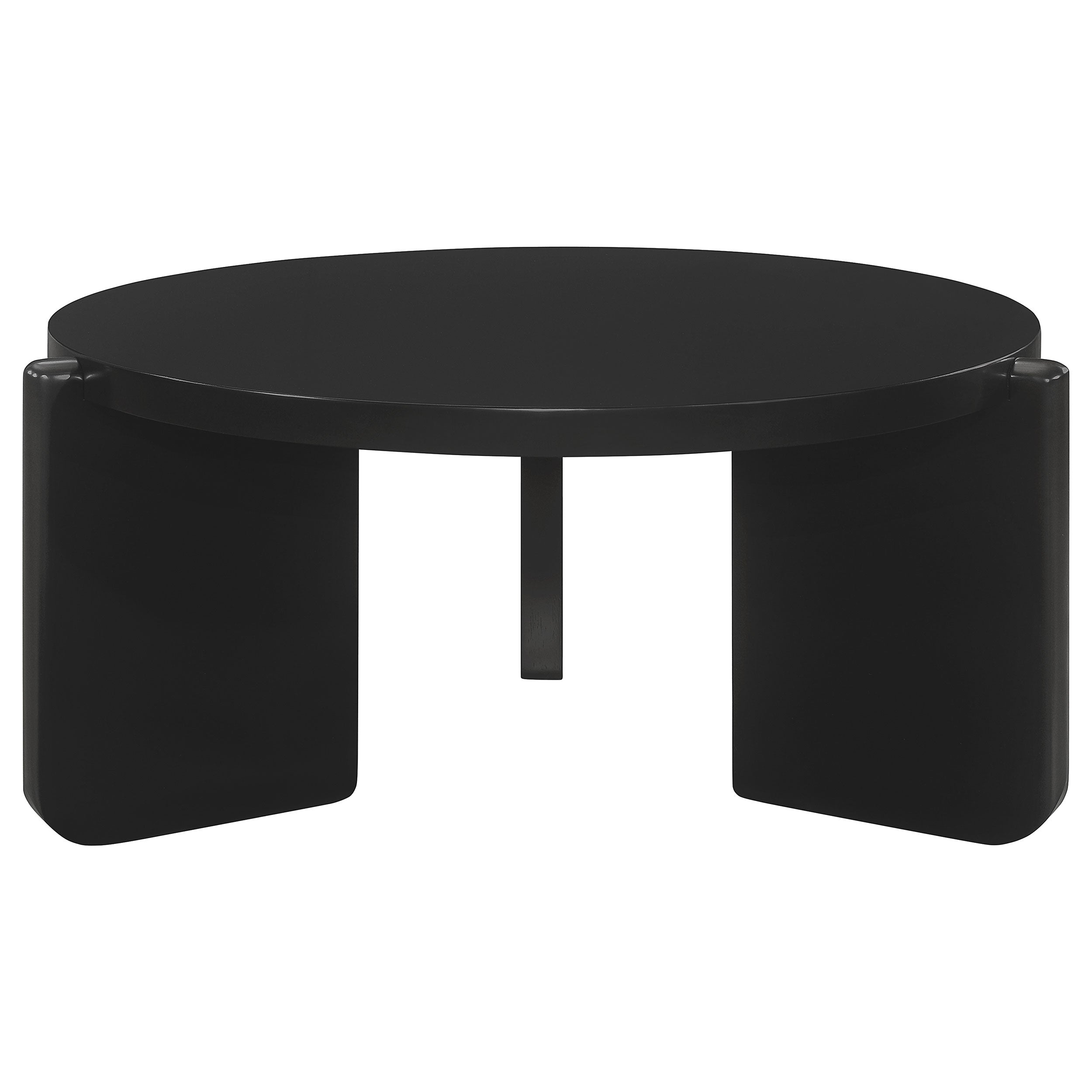 Cordova Solid Wood Coffee and End Table Set Black
