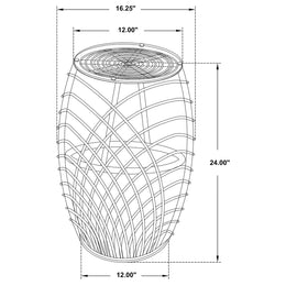 Dahlia Round Rattan Coffee and End Table Set Natural