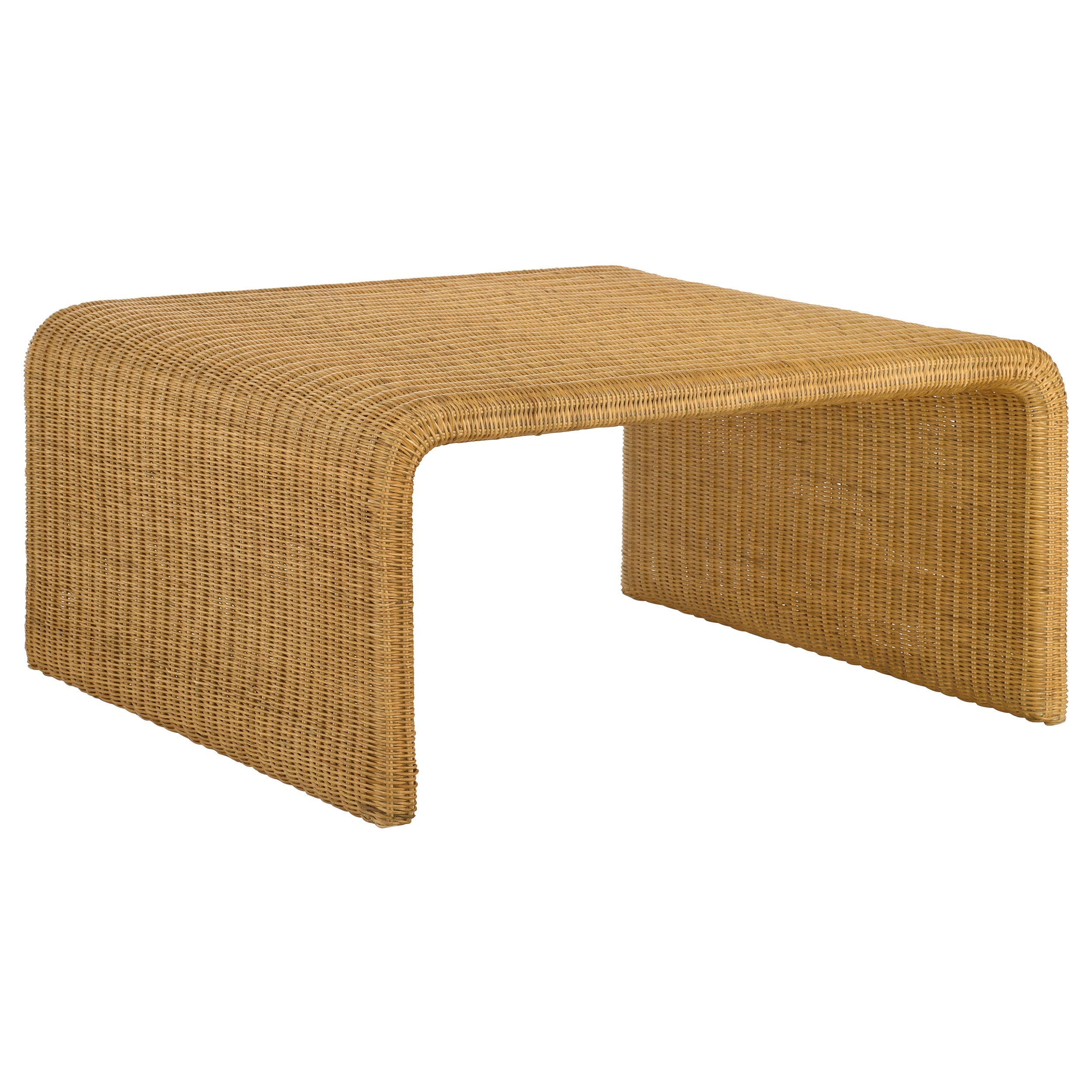 Cahya Rattan Coffee and End Table Set Black