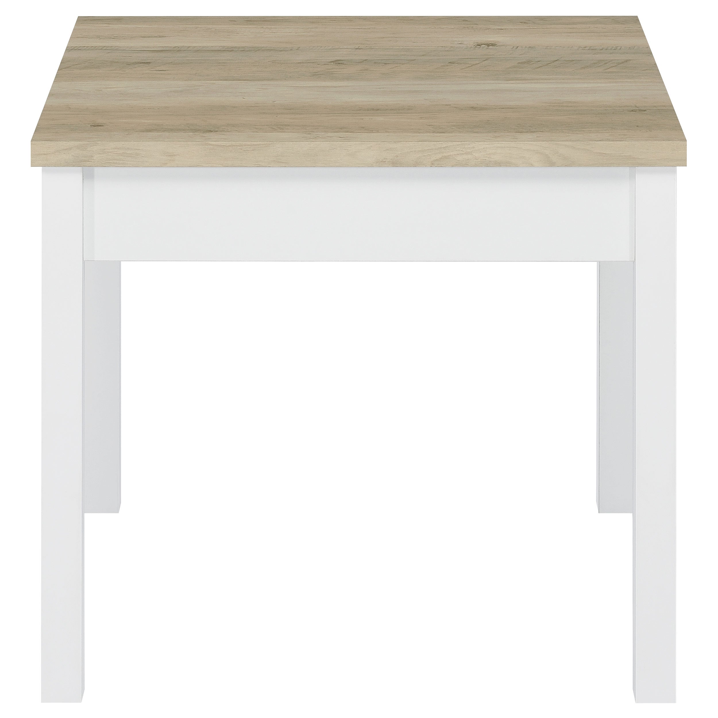 Stacie Coffee Table Set Distressed Pine and White