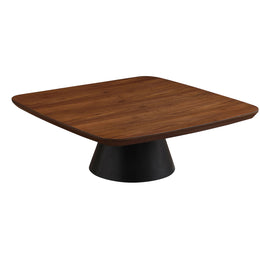 Eason Coffee Table Set Walnut and Black