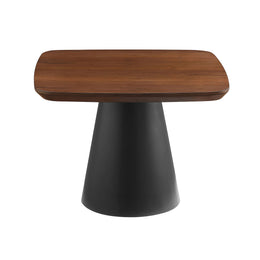 Eason Coffee Table Set Walnut and Black