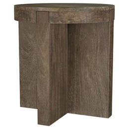 Kinkaid Solid Wood Coffee and End Table Set Brown