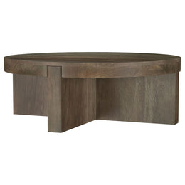 Kinkaid Solid Wood Coffee and End Table Set Brown
