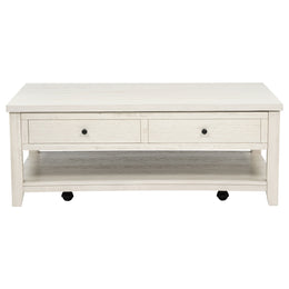 Payne 48-inch Mobile Lift Top Coffee Table Distressed