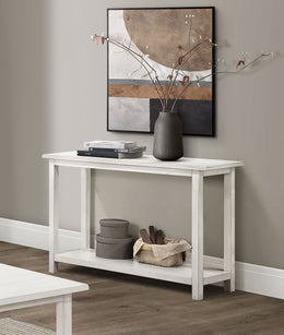 Payne Wood Entryway Sofa Console Table Distressed Brown