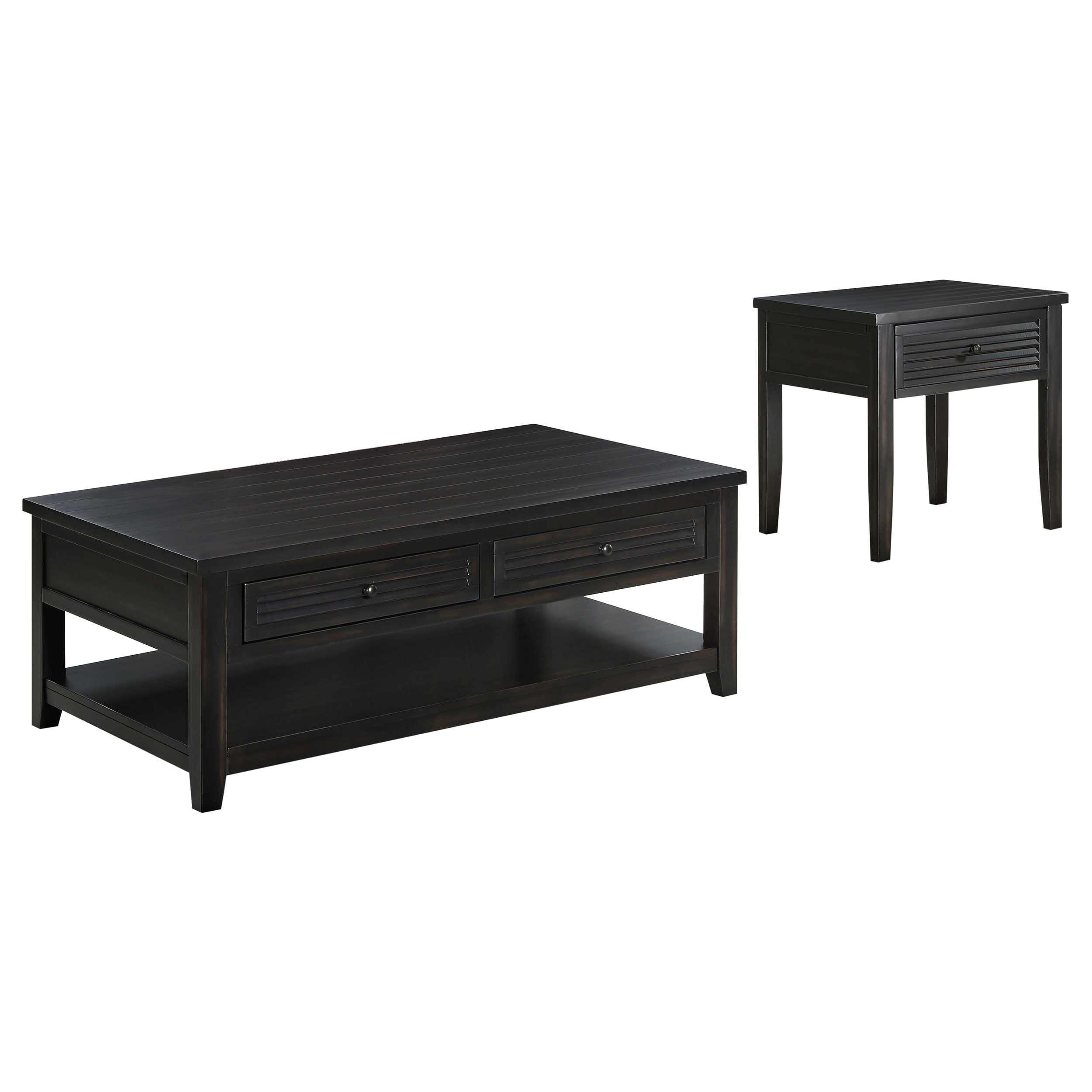 Colmar Engineered Wood Coffee Table Set Golden Oak