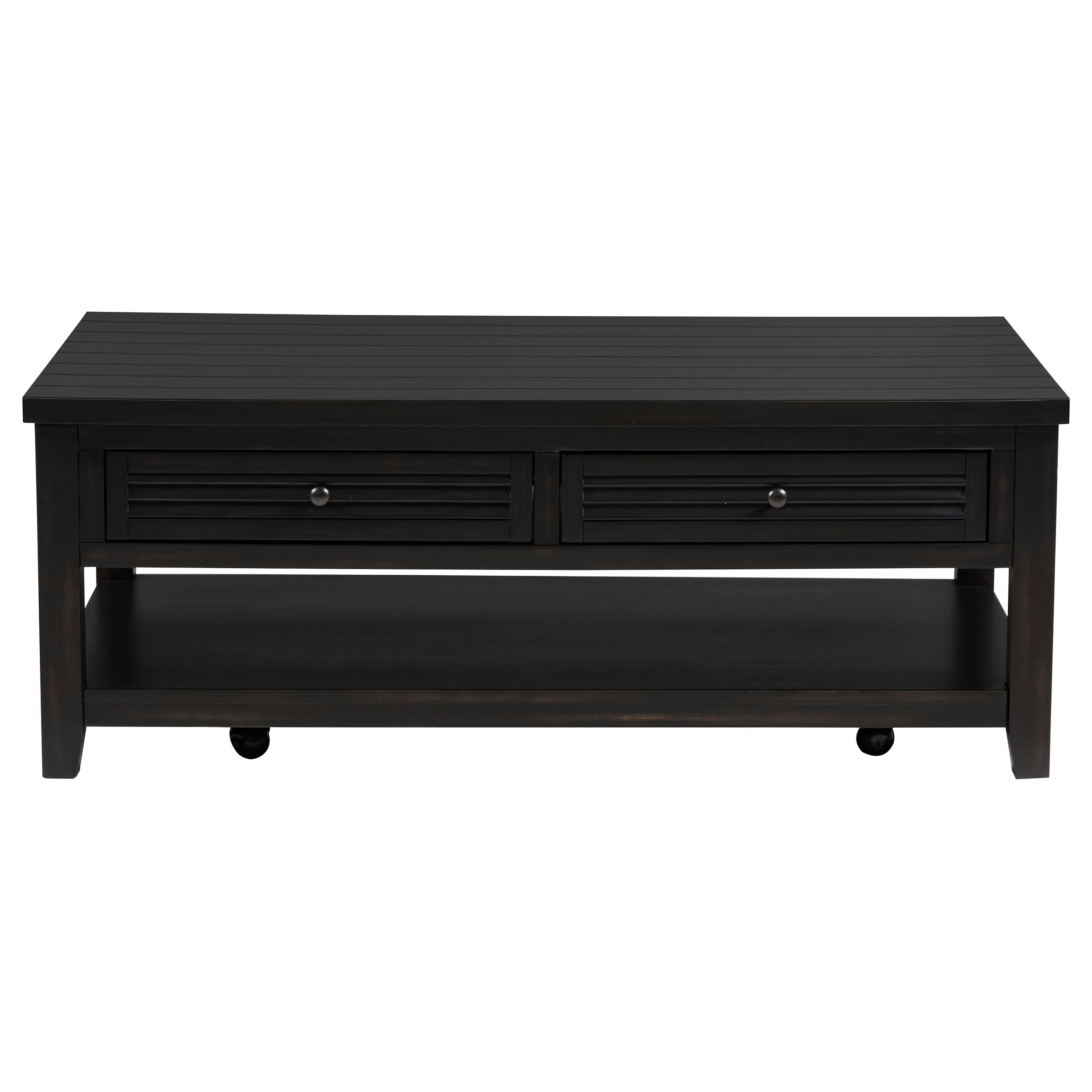 Concord Coffee and End Table Set Distressed Java
