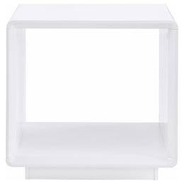 Paseo Coffee and End Table Set White High Gloss