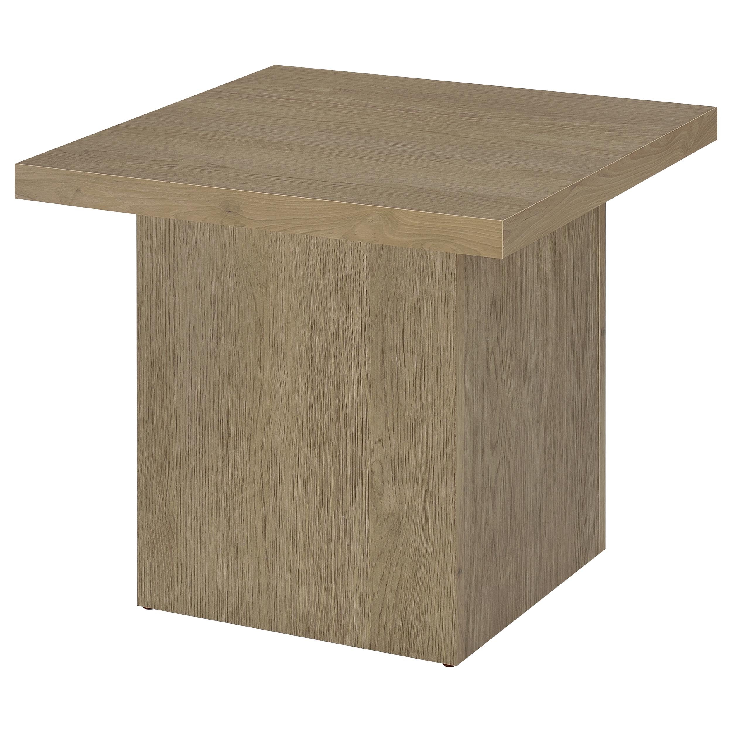 Devar Square Cocktail Coffee End Table Set Latte