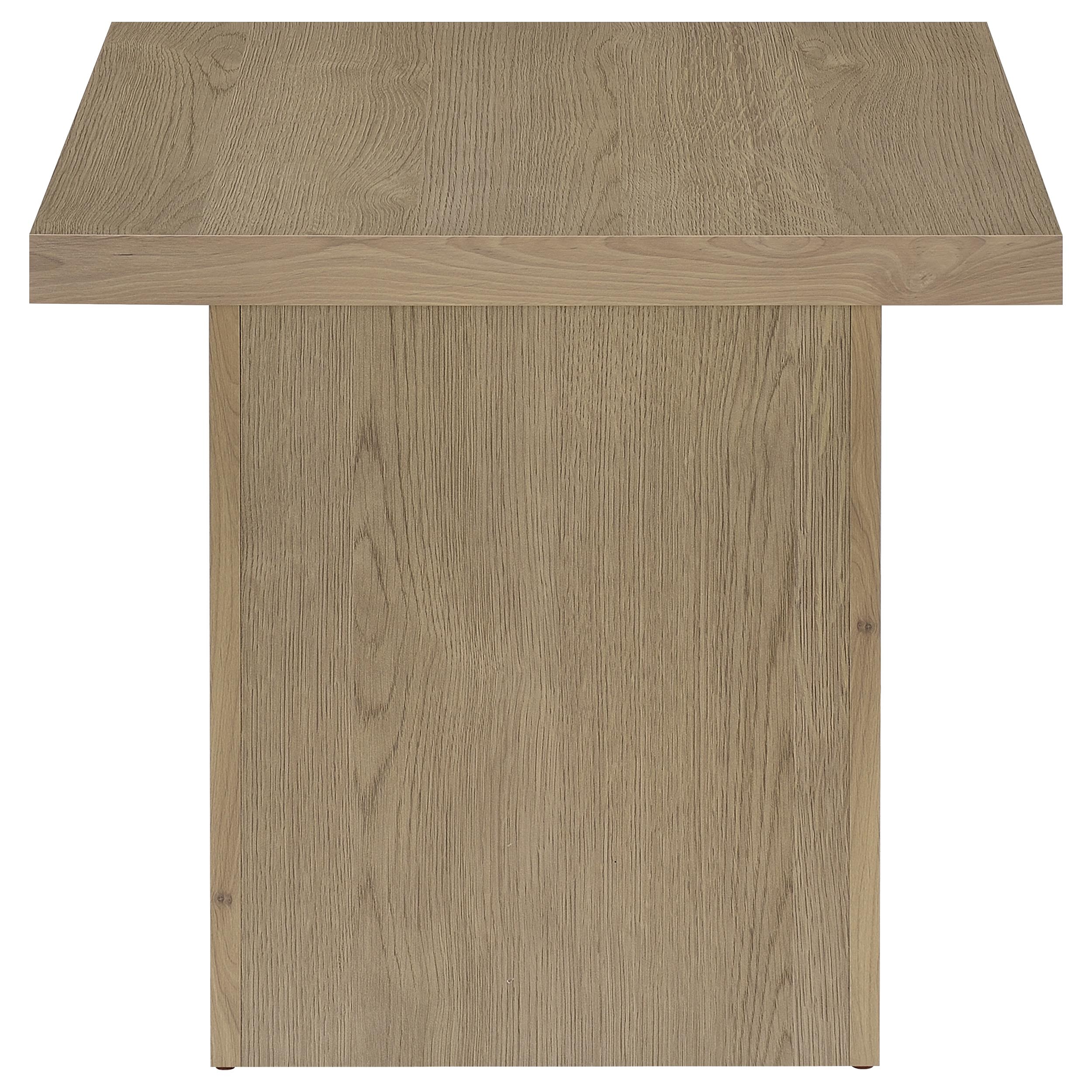 Devar Square Cocktail Coffee End Table Set Latte