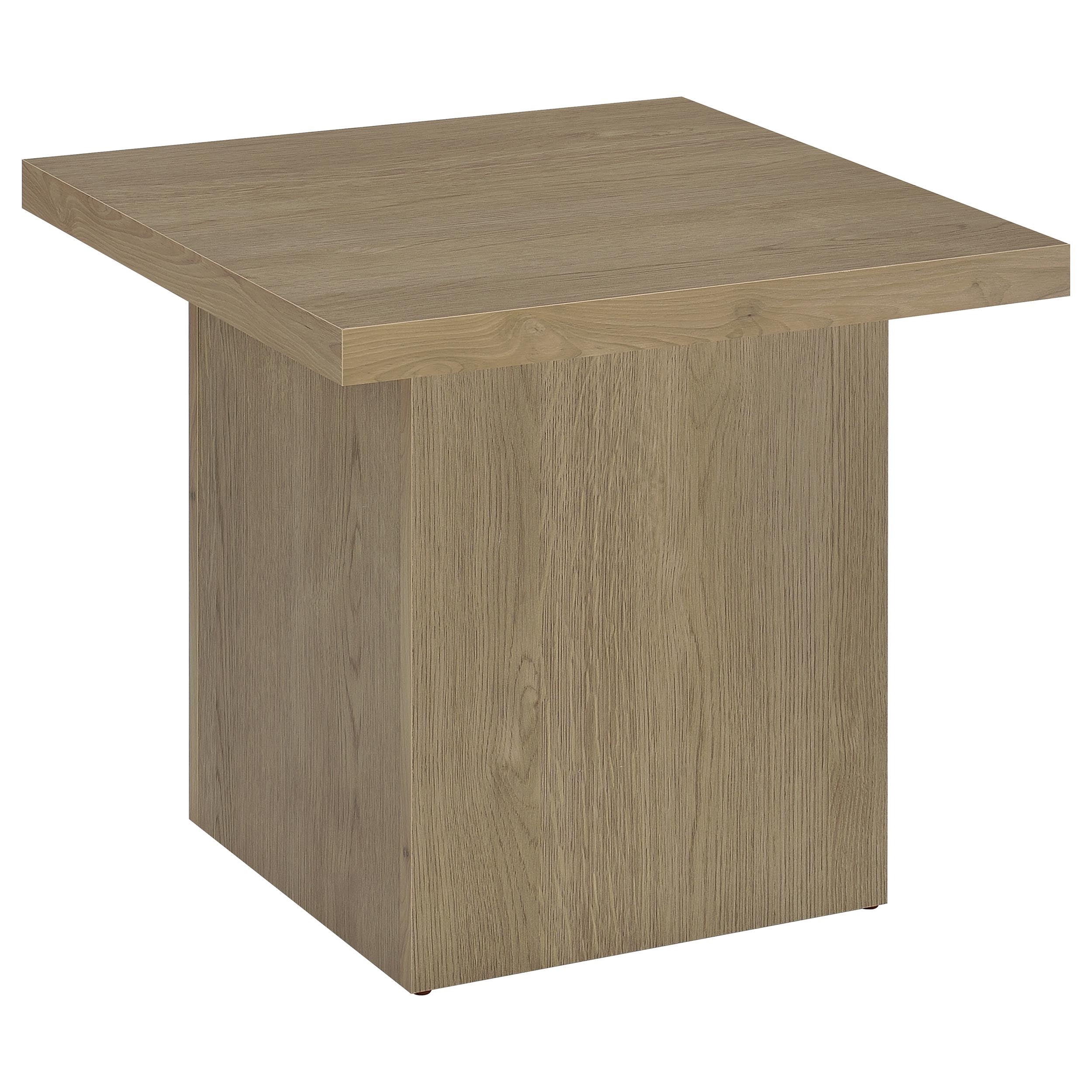 Devar Square Cocktail Coffee End Table Set Latte