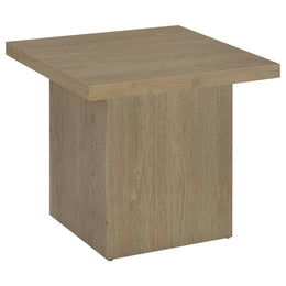 Devar Square Cocktail Coffee End Table Set Latte