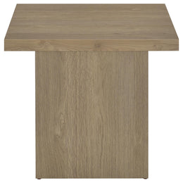 Devar Square Cocktail Coffee End Table Set Latte