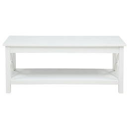 Skyview 44-inch Rectangular Lift Top Coffee Table White