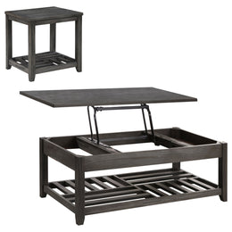 Cliffview Lift Top Coffee and End Table Set Grey