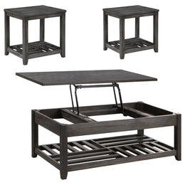 Cliffview Lift Top Coffee and End Table Set Grey