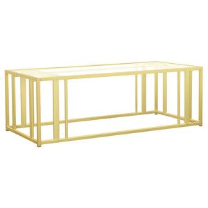 Adri Rectangular Glass Top Coffee Table