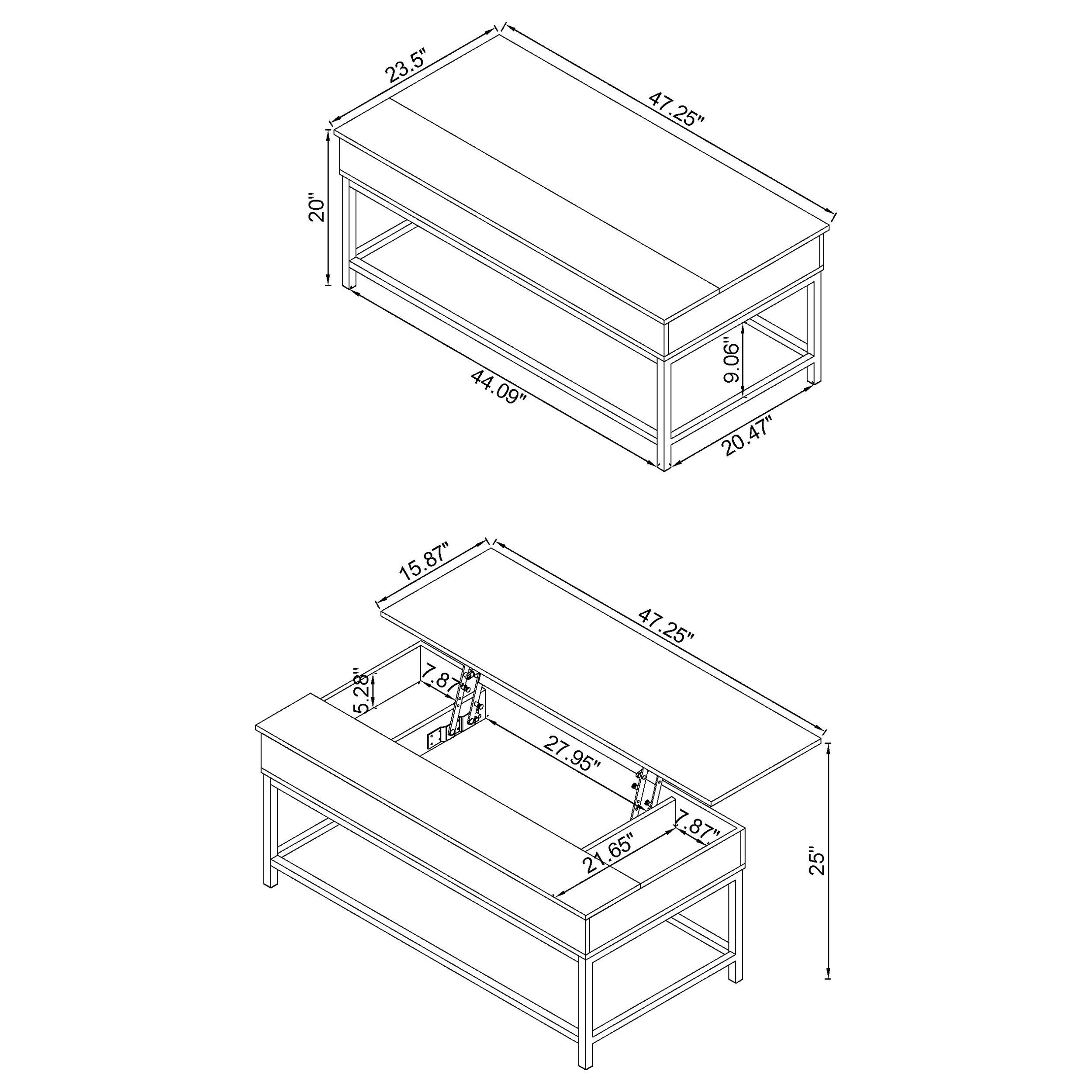 Byers Lift Top Coffee and End Table Set