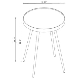 Kaelyn Round Coffee and End Table Set Gold