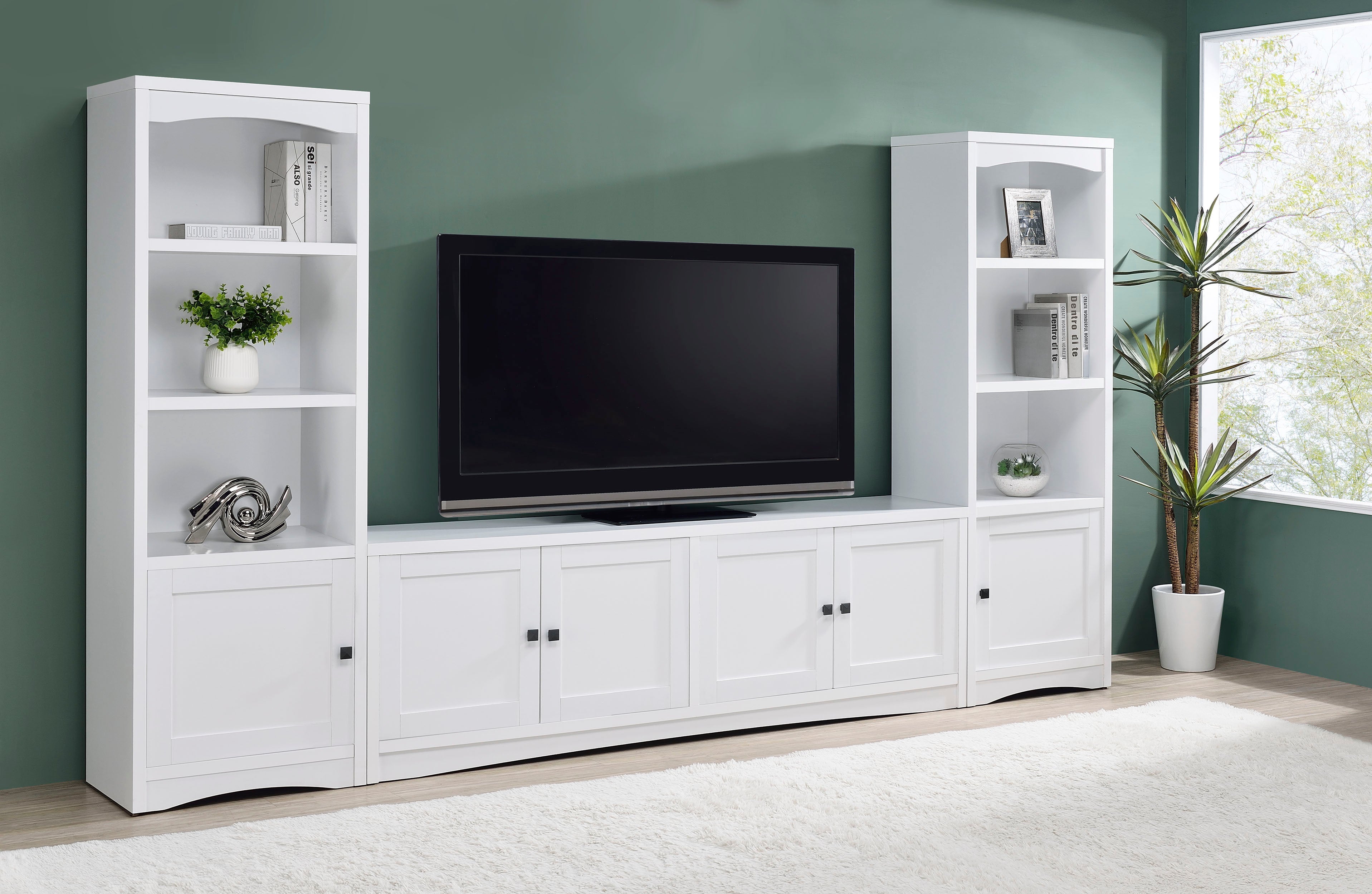 Laughlin Entertainment Center TV Stand Dark Pine