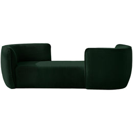 Meridian Hilton Green Fabric Chaise