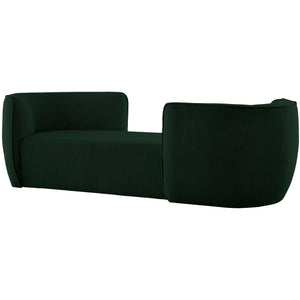 Meridian Hilton Green Fabric Chaise